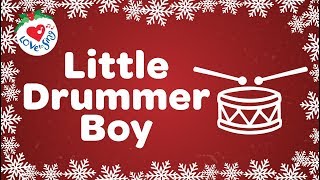 Little Drummer Boy with Lyrics Christmas Carol and Christmas Song [upl. by Antonino621]