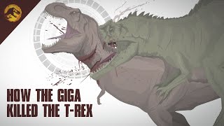 How the Giganotosaurus killed the TRex  InDepth Analysis  Jurassic World Dominion [upl. by Ymma752]