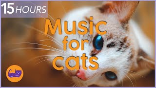 NO ADS 15 HOURS of Relaxing Cat Music  Instant Relaxation [upl. by Aicatsanna573]