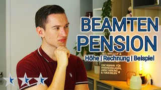 RENTE als BEAMTER  Genaue Erklärung zu den Pensionsansprüchen [upl. by Icyak]