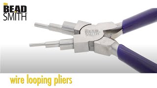 Wire Looping Pliers from the Beadsmith 6 tools in 1 [upl. by Lairbag528]