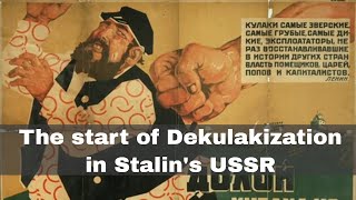 27th December 1929 Stalin calls for the liquidation of the kulaks as a class [upl. by Eniahs185]