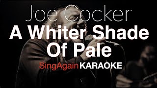 Joe CockerA Whiter Shade Of Pale Karaoke Version Sing Again [upl. by Elish]