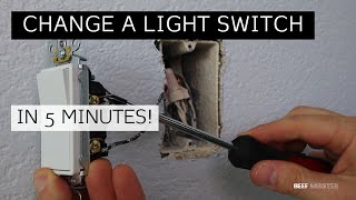 How To Change A Lightswitch [upl. by Ecadnac]