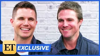 Stephen Amell and Robbie Amell Interview Each Other About Code 8 Being Cousins amp More [upl. by Avah]