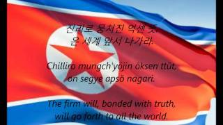 North Korean National Anthem  quotAegukkaquot KOEN [upl. by Zinck]