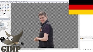 Tutorial Person ausschneiden und einfügen in Gimp [upl. by Pages239]