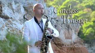 Adrian SansoAli  CARELESS WHISPER Saxophone Cover  Instrumental Music Video  Mallorca [upl. by Oznola]