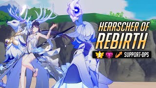 HERRSCHER OF REBIRTH Gameplay  Powerful support Mega Crit DPS [upl. by Jc]