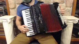 BELTSTUIVH3496CB  Black Beltuna Studio IV Compact Piano Accordion LMMH 34 96 5999 [upl. by Akihc314]