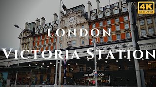 London Victoria Station Walk Through England 4K [upl. by Nisse810]