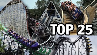 Top 25 Roller Coasters in the World 2020 [upl. by Yenreit]