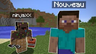 JE TROLL UN NOUVEAU JOUEUR SUR MINECRAFT [upl. by Maclean]