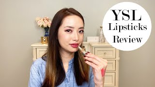 YSL Lipsticks Review  Rouge Volupte and Vinyl Cream Lip Stain [upl. by Ahsirahc363]