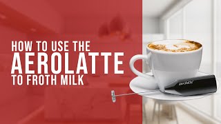 How To Use the AeroLatte To Froth Milk [upl. by Semyaj]