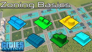 Basic Zoning Tutorial  Cities Skylines  Ep 16 [upl. by Otreblanauj522]