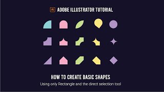 How to create basic shapes in Adobe Illustrator [upl. by Lyrad190]