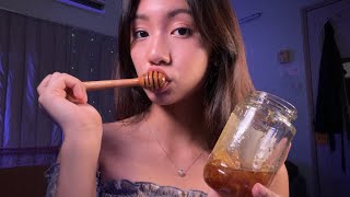 ASMR  Honeycomb  Sticky Satisfying Sounds [upl. by Henriques245]