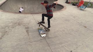 TEACHING AN 8 YEAR OLD HOW TO OLLIE [upl. by Ylrak]