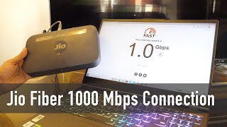 Jio Fiber 1 Gbps Internet Plan Experience and Review [upl. by Anaela]