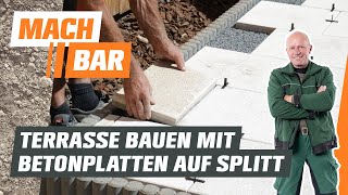 Terrassenplatten verlegen aus Beton  OBI [upl. by Korey]