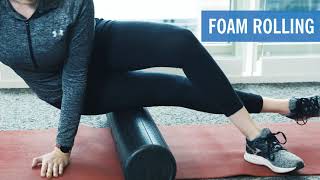 IT Band Stretches  Foam Rolling [upl. by Roybn]