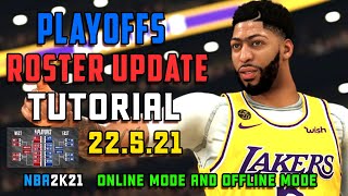 HOW TO UPDATE NBA 2K21 ROSTER PCSteam Epic Games PS4 [upl. by Leanora]