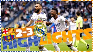 HIGHLIGHTS  FC Barcelona 23 Real Madrid  El Clásico [upl. by Welker]