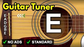 Guitar Tuner  Tune Standard Guitar Online  E A D G B E [upl. by Philipa985]