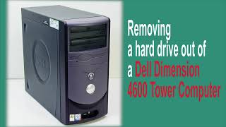 IDE Hard Drive removal from a computer tower Dell [upl. by Fabian]