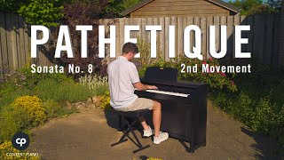 Beethoven  PATHETIQUE Sonata 2nd Movement  Piano Garden Performance [upl. by Usanis]