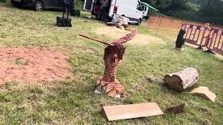 A fabulous range of wooden sculpture at Caerleon festival 2024 [upl. by Yevre347]