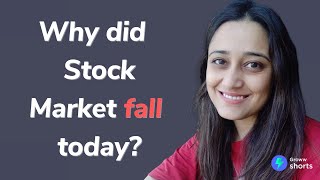 Why Stock Market Crashed today  Why did stock market fall today shorts [upl. by Lunn]