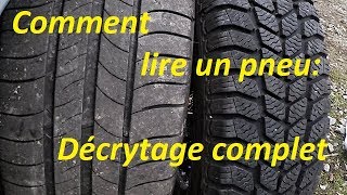 Comment lire un pneu  décrytage complet [upl. by Farman]