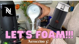 How To Foam Milk With Aeroccino 3 Make Coffee With Foam Tips amp Tricks  Easy Foamed Latte Recipe [upl. by Ecidnak]