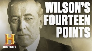 Woodrow Wilsons Fourteen Points  History [upl. by Yug]