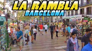 LA RAMBLA  Barcelona 4k [upl. by Gonyea]