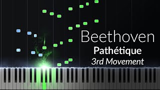 Beethoven  Pathetique 3rd Movement Opus 13 No 8 Piano Tutorial [upl. by Alleuqram913]