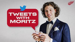 Moritz Seider reacts to tweets from 2019 NHL Draft [upl. by Abas]