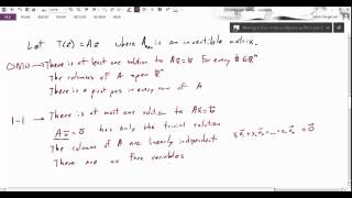 Sec 23 Invertible Matrix Theorem [upl. by Albin]