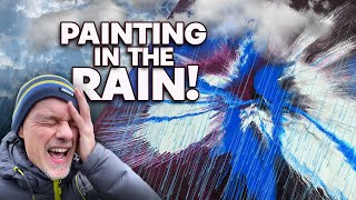 PAINTING IN THE RAIN YES FOR REAL [upl. by Eelirem]