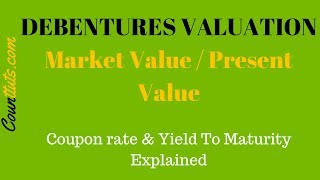 Debentures Valuation  Calculating Market Value PV of Debentures [upl. by Ziwot300]