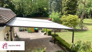 Pergola Garden Awning  Aquarius Blinds [upl. by Acinomed]