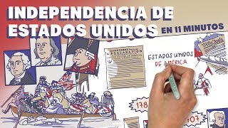 La Independencia de Estados Unidos en 11 minutos [upl. by Attelahs]