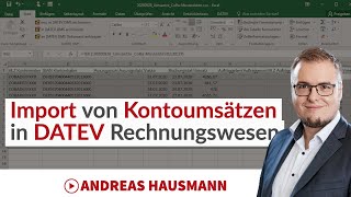 Import der Kontoumsätze in DATEV Rechnungswesen [upl. by Dicks]