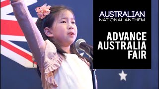 ADVANCE AUSTRALIA FAIR  National Anthem Of Australia With Lyrics  Wow A Powerful Performance [upl. by Alissa208]