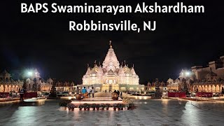 BAPS Swaminarayan Akshardham Mahamandir Robbinsville NJ [upl. by Macleod]