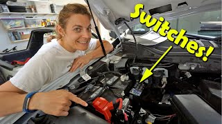 Auxiliary Upfitter Switch Wiring for Ford Super Duty F250  F350  Super Duty Build  Part 8 [upl. by Verda]