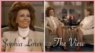 Sophia Loren Interview on The View 1998 [upl. by Nospmas773]