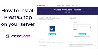 How to install PrestaShop on your server  Tutorial [upl. by Yllut754]